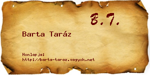 Barta Taráz névjegykártya